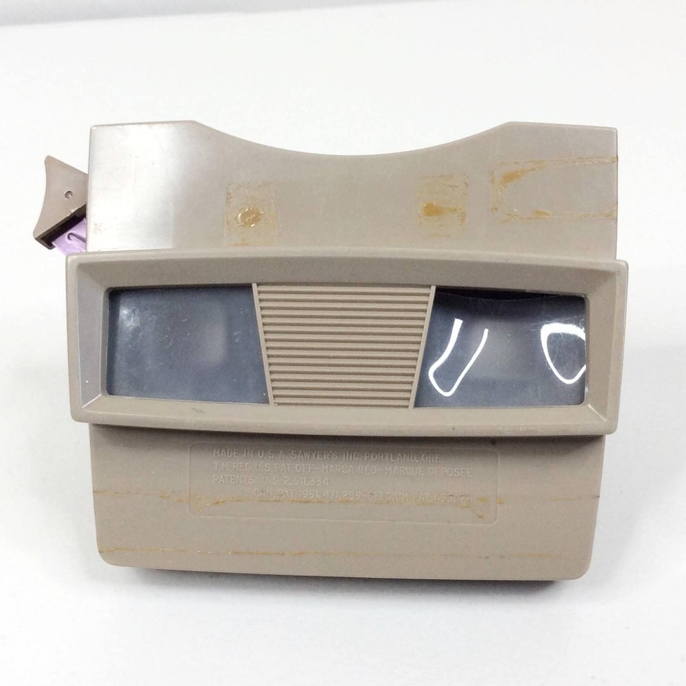 Vintage 1970s Sawyer's View-Master 3D Stereoscopic Viewer Brown